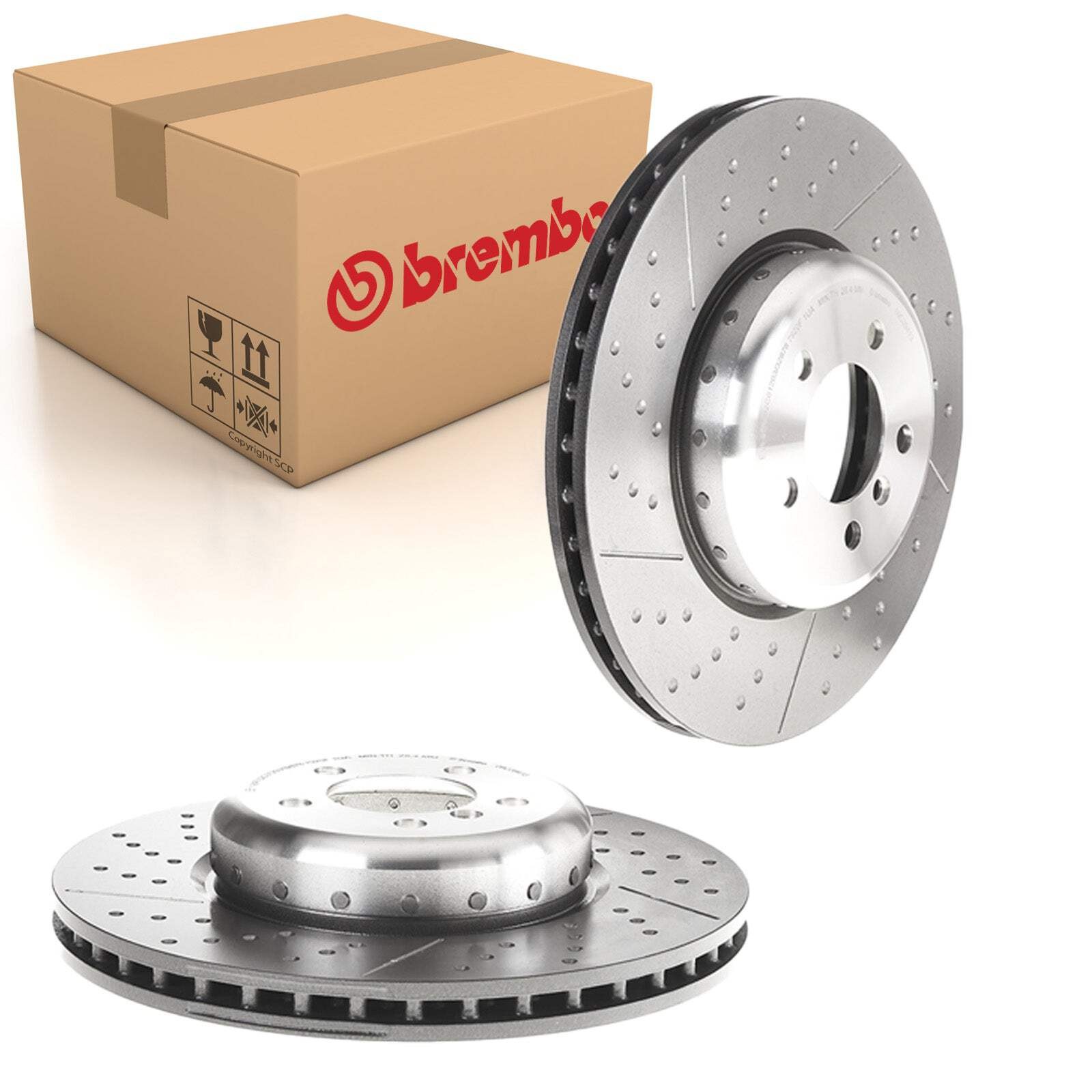 2x Brake Discs Front Vented For BMW 1 2 3 Series 4 Series BREMBO 09.C394.13 - Image 58