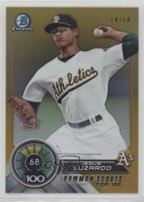 2018 Bowman Scouts' Top 100 Gold Refractor 14/50 Jesus Luzardo #BTP-68 2r7