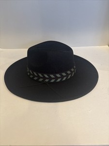 Free People Women\'s Matador Navy Wool Hat NWT Western Cowgirl Boho Free People Cowboy Hat | eBay main image 3