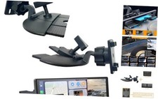 EXTOMUXE CD Slot Mount for CarPlay Screen Secure 4-Button Lock , 360