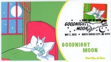2025, Goodnight Moon, Complete Set (8 Covers), Pictorial Postmarks, FDC