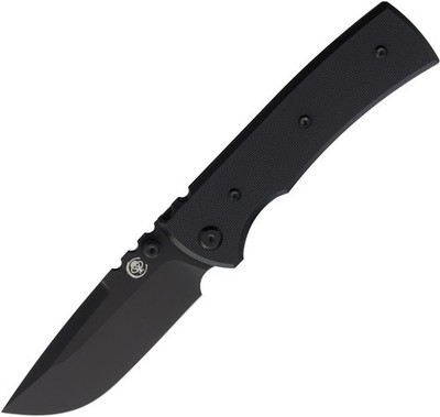 Chaves Knives Redencion 229 Drop Point Black G10 Folding Knife 0.62 oz