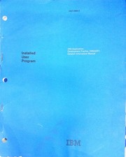 IBM IMS Application Development Facility, General Information manual, 1980
