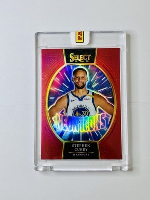 Stephen Curry Encased RARE Select Neon Icons Clear Refractor SSP Warriors