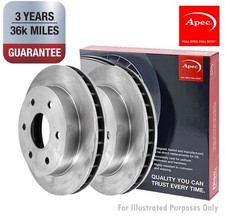 APEC Front Brake Discs Pair Vented 345mm Diameter Fits Genesis G70 Kia Stinger