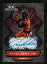 2021 Wild Card Alumination Nahshon Wright Rookie Auto RC ry1. rookie card picture