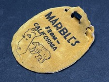COOL Vintage MARBLES FROM CALIFORNIA Felt Marble Bag - Great for Display 
