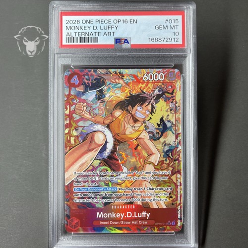 Monkey.D.Luffy (Alternate Art) graded PSA 10 for sale on eBay