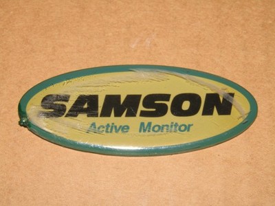 Samson Active Monitor Speaker Logo Emblem Badge Plastic Name Plate