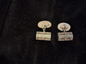 Cuff Links Vintage Sterling Silver Signed “EN 830S" Evald Nielsen Denmark