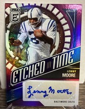 2024 Donruss Elite Etched Signatures Colts Purple /49 Lenny Moore Auto ETS-LMO