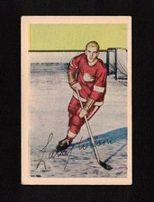 1952-53 LARRY WILSON #92 ROOKIE Parkhurst Red Wings Star Vintage NHL Hockey Card. rookie card picture