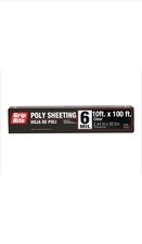 Poly Sheeting Clear Grip-Rite 610100C 10' x 100' 6 Mil Poly Sheeting Clear