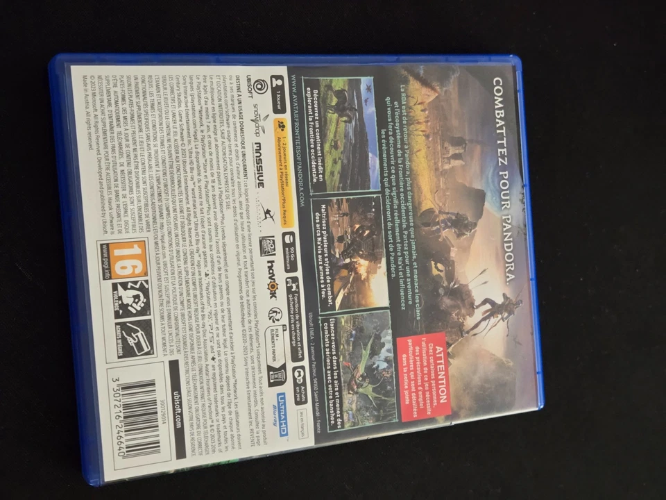 AVATAR FONTIERS OF PANDORA PS5 TBE PAL FR, photo 2 sur 3