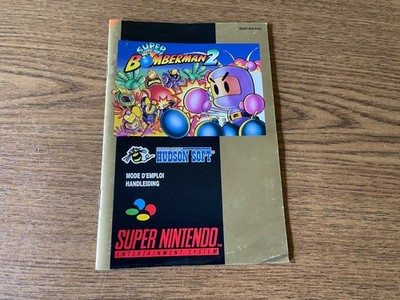 Super Bomberman 2 (SNES) Nur Anleitung / Handbuch (!! Französisch Holländisch)