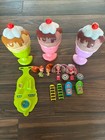 Lot Of VTG Mattel Liddle Kiddle Sweet Treats Ice Cream Sundaes House 2 Complete — photo 1