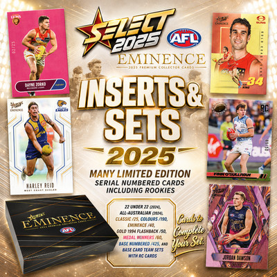 2025 AFL SELECT - [INSERT & TEAM SET CARD LOT] - GOLD, CLASSIC, EMINENCE & MORE