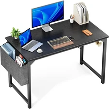OLIXIS Computer Office Desk, 48 Inch Writing Work Study PC Wood Modern Desk with