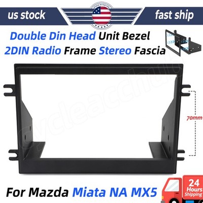 For Mazda Miata NA Double Din Head Unit Bezel | 2DIN Radio Frame | Stereo Fascia