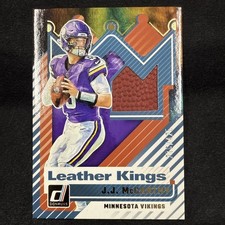 2025 Panini Donruss Football Leather Kings #LK-JMY  J.J. McCARTHY /425