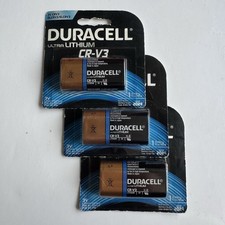 Lot Of 3 Duracell CR-V3 Ultra Lithium Batteries. 3/2024 NEW