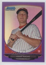 2013 Bowman Chrome Prospects Purple Refractor 3/199 Cody Asche #BCP192 1l7