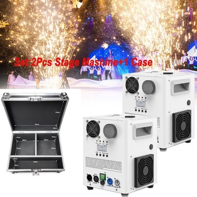 2X1200W Cold Spark Firework Machine DMX Wedding DJ Party Effect Machine W/Case