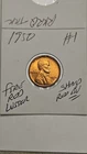 wheat penny 1950 SHARP RED BU LINCOLN CENT 1950-P LOT #1 UNC FIRE RED LUSTER
