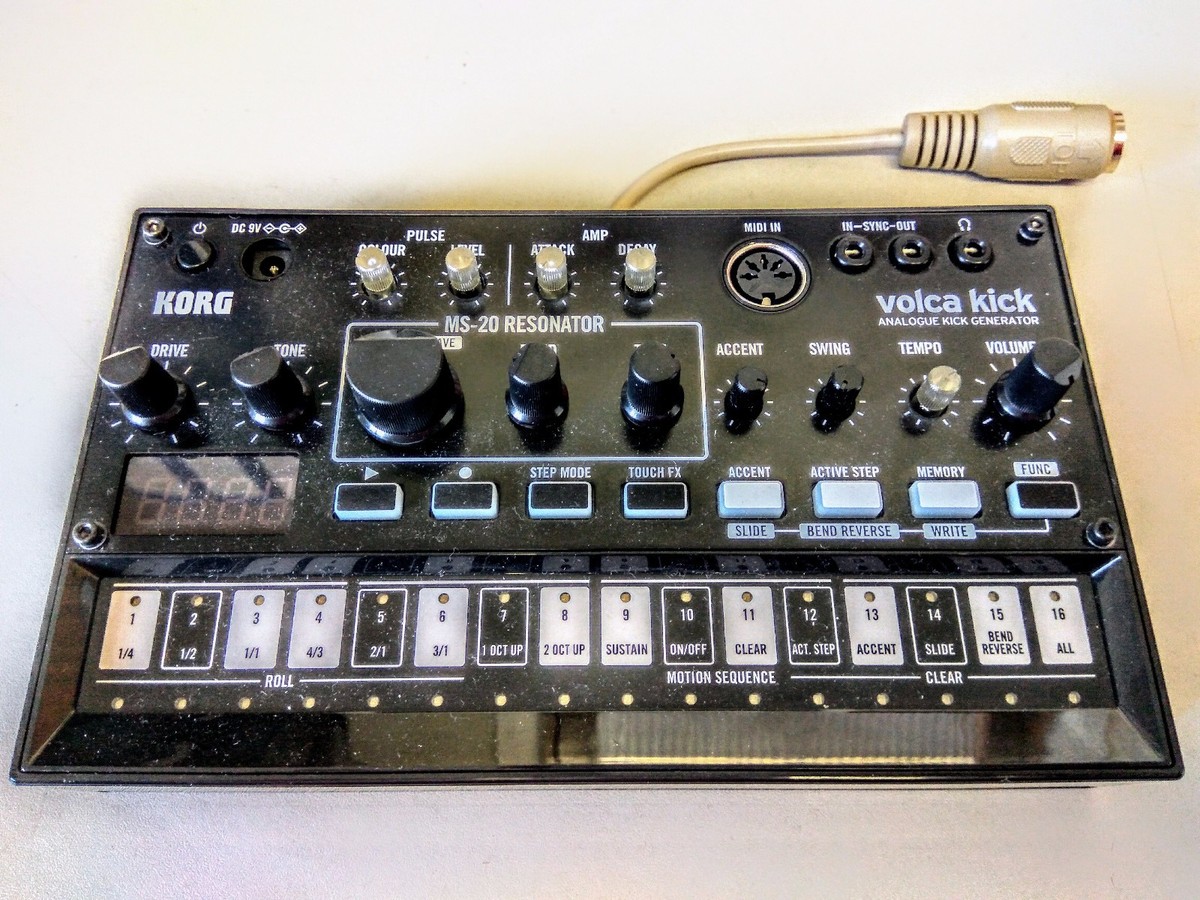 Korg MIDI (DIN) Out Pro Audio Keyboard Synthesizers The KORG VOLCA FM ...