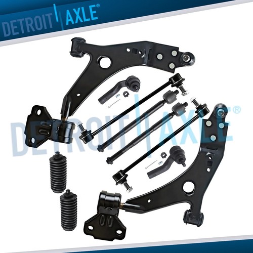 8x Front Lower Control Arm Ball Joint Sway Bar Tie Rod For 2005-2009 Ford Escape