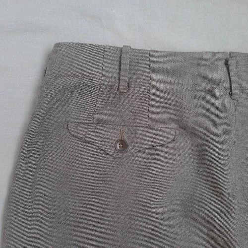 Incotex Mens Pants Size 54 W36 L26 Slim Fit Pattern 30 Pleated Grey Trousers - Picture 13 of 17