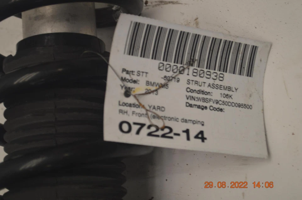 2012-2016 宝马 M5 RWD 前侧悬浮 EDC SHOCK STRUT ABSORBER 原始设备制造商 — 第 4/4 张图片