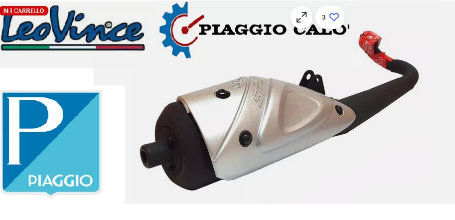 4507 MARMITTA LEOVINCE SP3 APRILIA SCARABEO 2T 1998 MINARELLI ORIZZONTALE