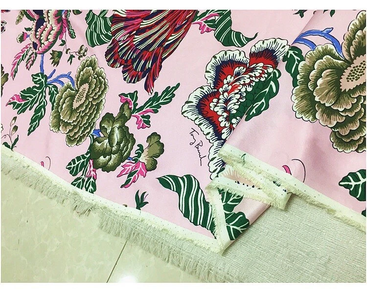 Camicia abito sciarpa designer Tory Burch HAPPY TIMES 100% pura seta tessuto twill