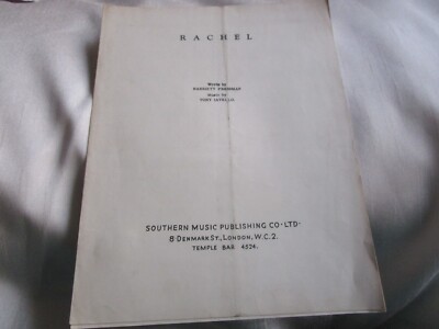 Rachel - Noten von Harriett Pressman, Tony Lavello Southern Music Publishing