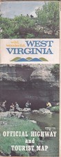 1971 Official State Issue Road Map of West Virginia