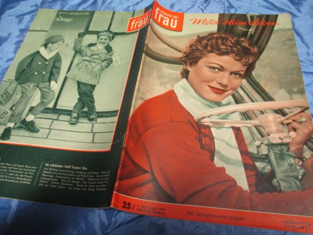 Stimme der Frau 1955 / # 25 Mode - Zeitschrift Nostalgie - Reklame