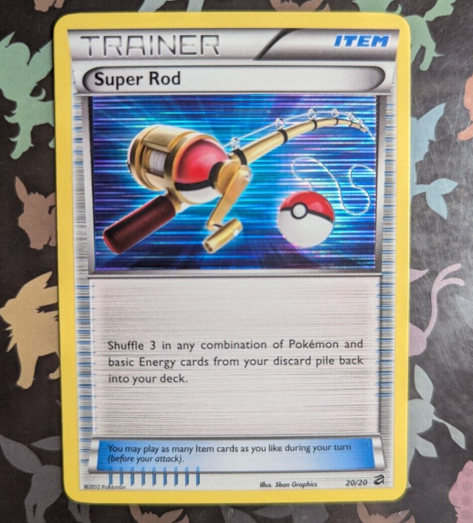 Super Rod 20/20 Holo Rare Dragon Vault Pokemon Card Near Mint