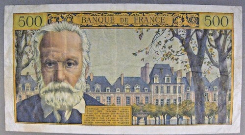1958 France, Bank of, 500 Francs - Picture 2 of 2