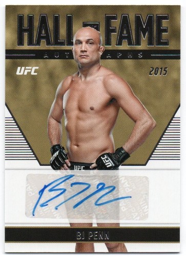 BJ Penn #HF-BPN 2022 Panini Chronicles UFC Hall of Fame Autographs card