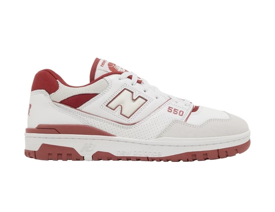 Size 9 New Balance 550 NB White Terracotta Red Astro Dust BB550STF Men&apos;s