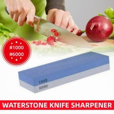 Dual Whetstone Waterstone Knife Sharpening Water Wet Stone Sharpener 1000&6000