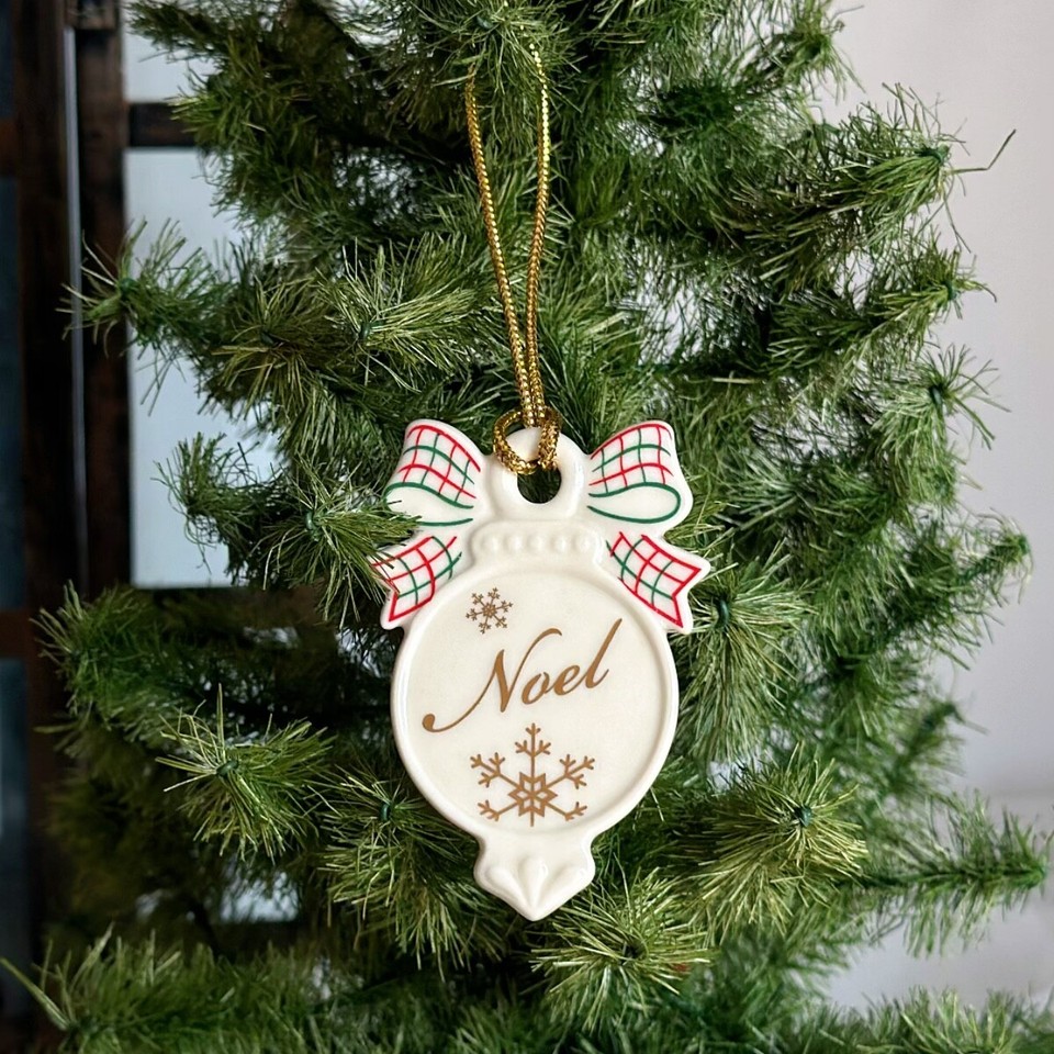 Lenox Bow Christmas Tree Pendant Collectible Ceramic eBay