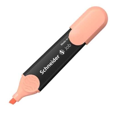 Schneider Job Pastel Peach Orange Highlighter Lot/2 Chisel Tip School Office