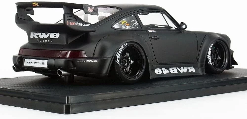 ignition model 1/18 Porsche RWB 964 RAUH-Welt Matte Black IG2463 From Japan  New