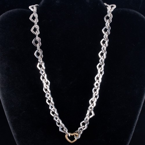 18k Yellow Gold Heart Style Necklace 