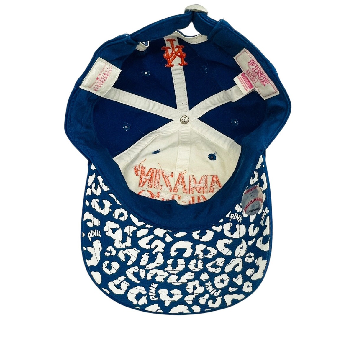 PINK Victoria\'s Secret Blue Hat with Orange Sequin New York Mets Logo Victoria main image 3