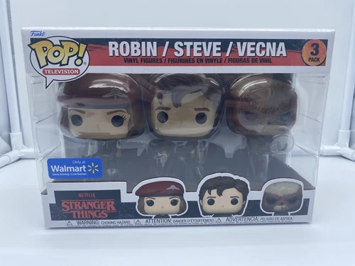 Funko Pop Stranger Things 3 Pack Robin, Steve, Vecna Walmart Exclusive