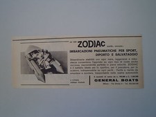advertising Pubblicità 1963 GOMMONE BARCHE ZODIAC