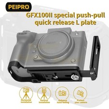 PEIPRO Metal Quick Release L-Bracket Hand Grip Plate for Fujifilm Fuji GFX100II